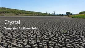  Presentation with drought - Audience pleasing PPT layouts consisting of environmental-disaster-drought-deep-cracked backdrop and a dark gray colored foreground