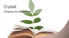  Presentation with plant agricultureagriculture - Audience pleasing slides consisting of agriculture education - book with plant isolated backdrop and a white colored foreground