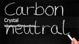  Presentation with carbon - Slides with writing carbon neutral background and a dark gray colored foreground