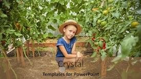  Presentation with education cute - Presentation design consisting of environmental-education-for-kids background and a coral colored foreground