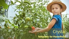  Presentation with education cute - Presentation theme featuring environmental-education-for-kids background and a tawny brown colored foreground