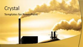  Presentation with environmental pollution - Audience pleasing presentation consisting of environmental health - detail of pollution coming backdrop and a blonde colored foreground