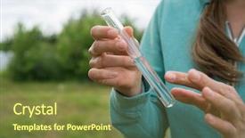  Presentation with water science - Beautiful slides featuring environmental health science - water purity test liquid backdrop and a tawny brown colored foreground