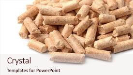  Presentation with wood - Slide deck with close up of wood pellets background and a lemonade colored foreground