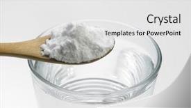  Presentation with baking soda - Audience pleasing presentation theme consisting of antacids - spoonful of baking soda backdrop and a white colored foreground