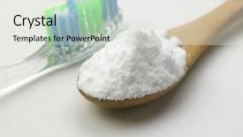 Presentation with baking soda - Colorful slides enhanced with toothbrush and baking soda backdrop and a white colored foreground