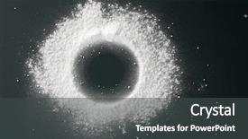  Presentation with baking soda - PPT theme with antacids - top view heap of baking background and a dark gray colored foreground