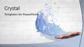  Presentation with water life - Audience pleasing PPT layouts consisting of water as life source backdrop and a white colored foreground
