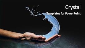  Presentation with water life - Beautiful theme featuring water as life source backdrop and a black colored foreground