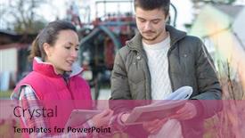  Presentation with environmental issues - Amazing slides having environmental issues and lack of water backdrop and a violet colored foreground