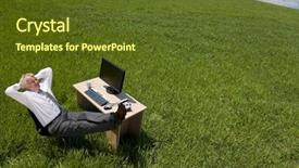  Presentation with blue business - Amazing theme having environmental management - business concept shot showing backdrop and a tawny brown colored foreground