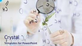  Presentation with structural - PPT layouts featuring board with structural chemical formula background and a sky blue colored foreground