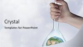  Presentation with exploration - Slide set featuring exploration of world and planet background and a sky blue colored foreground