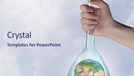  Presentation with exploration - Cool new theme with exploration of world and planet backdrop and a sky blue colored foreground