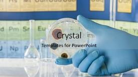  Presentation with petri dish - Presentation theme with air bacteria - mold growing in a petri background and a light blue colored foreground