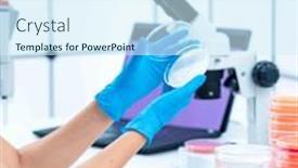  Presentation with water soil - Slide set featuring environmental-monitoring-petri-dishes and a cool aqua colored foreground