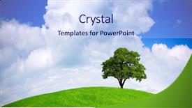  Presentation with environmental pollution - Cool new presentation theme with environmental pollution - global ecology backdrop and a light blue colored foreground