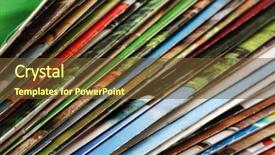  Presentation with abstract stack of carton - Slide deck having environmental print - colorful abstract background image background and a tawny brown colored foreground