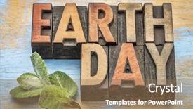  Presentation with environmental leaf - Slides consisting of environmental print - earth day - word abstract background and a coral colored foreground