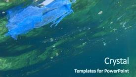  Presentation with environmental pollution - Beautiful presentation featuring environmental problem plastic bag pollution backdrop and a  colored foreground