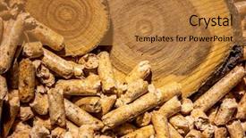  Presentation with eco friendly energy - Colorful slides enhanced with environmental protection - pellzts for heating backdrop and a gold colored foreground