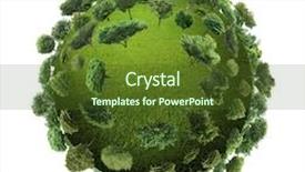  Presentation with save - PPT layouts with environmental protection - save the planet background and a tawny brown colored foreground