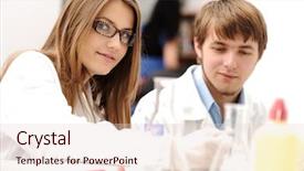  Presentation with research methods - Amazing presentation design having environmental science - successful teamwork inside the lab backdrop and a lemonade colored foreground