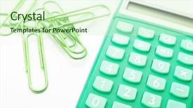  Presentation with green office - Colorful PPT layouts enhanced with environmental tax - green office concept image backdrop and a soft green colored foreground