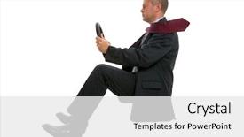  Presentation with environmentally friendly - Presentation theme enhanced with environmentally friendly company car background and a white colored foreground