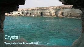  Presentation with napa - Colorful presentation enhanced with environtment - cape greco or cavo greco backdrop and a ocean colored foreground