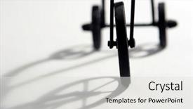  Presentation with toy - Colorful presentation enhanced with envoronment - toy tricycle on white background backdrop and a  colored foreground