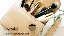  Presentation with flat - Colorful slide deck enhanced with enz - flat lay of woman handbag backdrop and a coral colored foreground