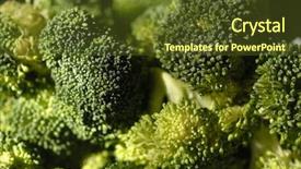  Presentation with enzyme - Presentation featuring enzyme - close up of broccoli 2 background and a tawny brown colored foreground