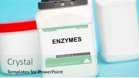  Presentation with enzymes - Presentation design enhanced with enzymes-such-as-amylase background and a mint green colored foreground