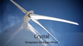  Presentation with power cable electri - Audience pleasing PPT theme consisting of eolienne - windmill for electric power production backdrop and a  colored foreground