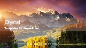  Presentation with epic - Slides having epic backgrounds - famous lake eibsee background and a coral colored foreground