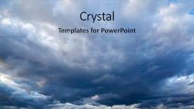  Presentation with stormy sky and dark clouds - Colorful theme enhanced with epic backgrounds - stormy dramatic north sky backdrop and a light blue colored foreground
