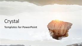  Presentation with epic - Cool new PPT theme with epic designs - stone fly in sky mixed backdrop and a sky blue colored foreground