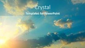  Presentation with epic - Cool new slide deck with epic-sky-landscape-with-bright backdrop and a ocean colored foreground