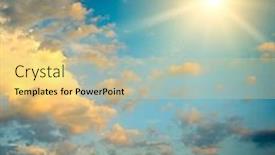  Presentation with epic - Presentation design with epic-sky-landscape-with-bright background and a blonde colored foreground