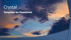  Presentation with epic - Presentation theme featuring epic-sky-landscape-with-vibrant background and a ocean colored foreground