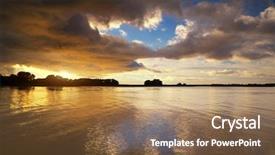  Presentation with nature river - Amazing PPT layouts having beautiful river landscape composition of nature backdrop and a coral colored foreground