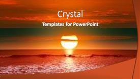  Presentation with sand ocean - Colorful PPT layouts enhanced with epic-sunset-over-ocean-sea backdrop and a dark gray colored foreground