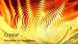  Presentation with ripples - Cool new presentation theme with epicenter - fire with ripples backdrop and a  colored foreground