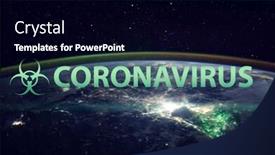  Presentation with epidemic - Presentation theme featuring epidemic-concept-with-earth-planet background and a black colored foreground