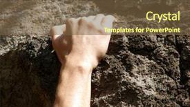  Presentation with sandstone - Colorful presentation theme enhanced with epinephrine - hand fixing on sandstone rock backdrop and a tawny brown colored foreground