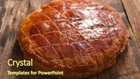  Presentation with acadian wood - Amazing slides having epiphany cake on wood background backdrop and a tawny brown colored foreground