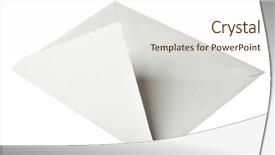  Presentation with floral border over white - Presentation theme enhanced with epistel - envelope close-up isolated background and a cream colored foreground