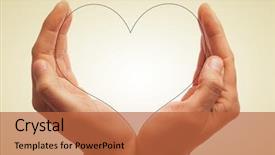  Presentation with man head in hands - Slide deck having epoca romanticismo - man hands holding a silhouette background and a red colored foreground