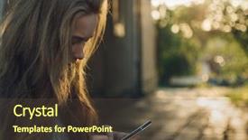  Presentation with sunset - Beautiful presentation theme featuring epoca romanticismo - red-haired young girl backdrop and a  colored foreground